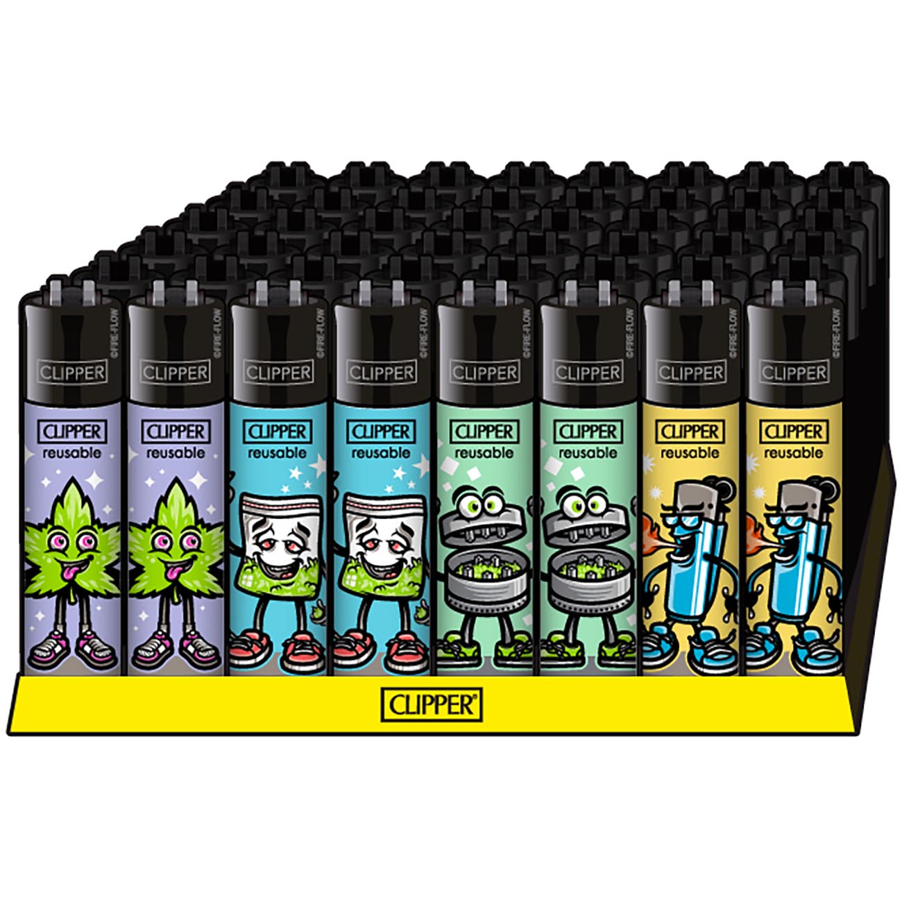 Parafernalia CLIPPER Lighters 420 CHARACTERS accendino ricaricabile