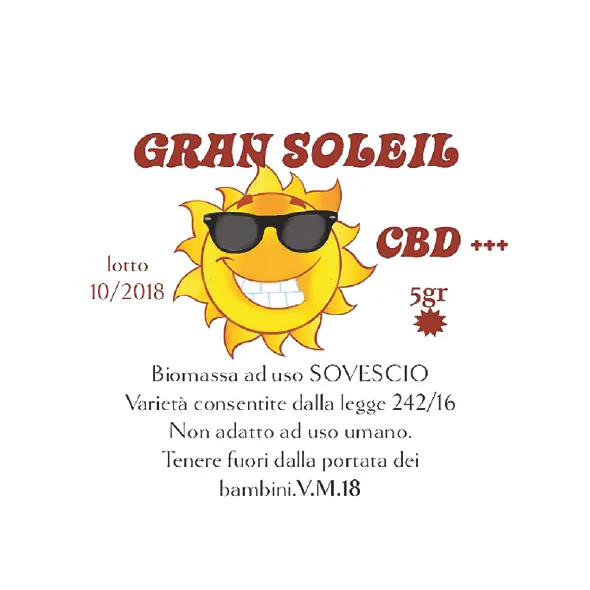Gran Soleil trinciato di canapa 10 g con CBD