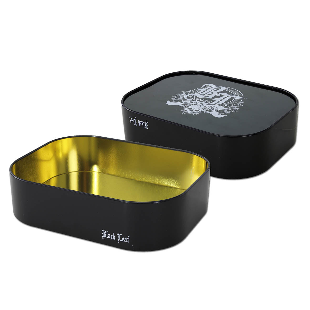 Black Leaf Parafernalia Box/Lower Part for Mixing Tray contenitore metallico