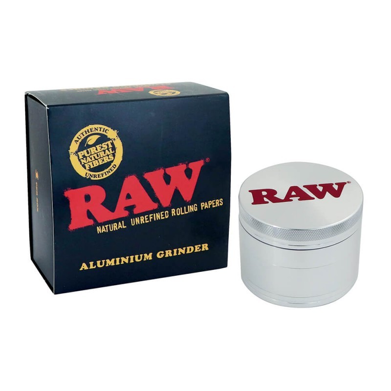 RAW Parafernalia GRINDER IN ALLUMINIO 56MM 4 PARTI grinder 56 mm 1 pezzo