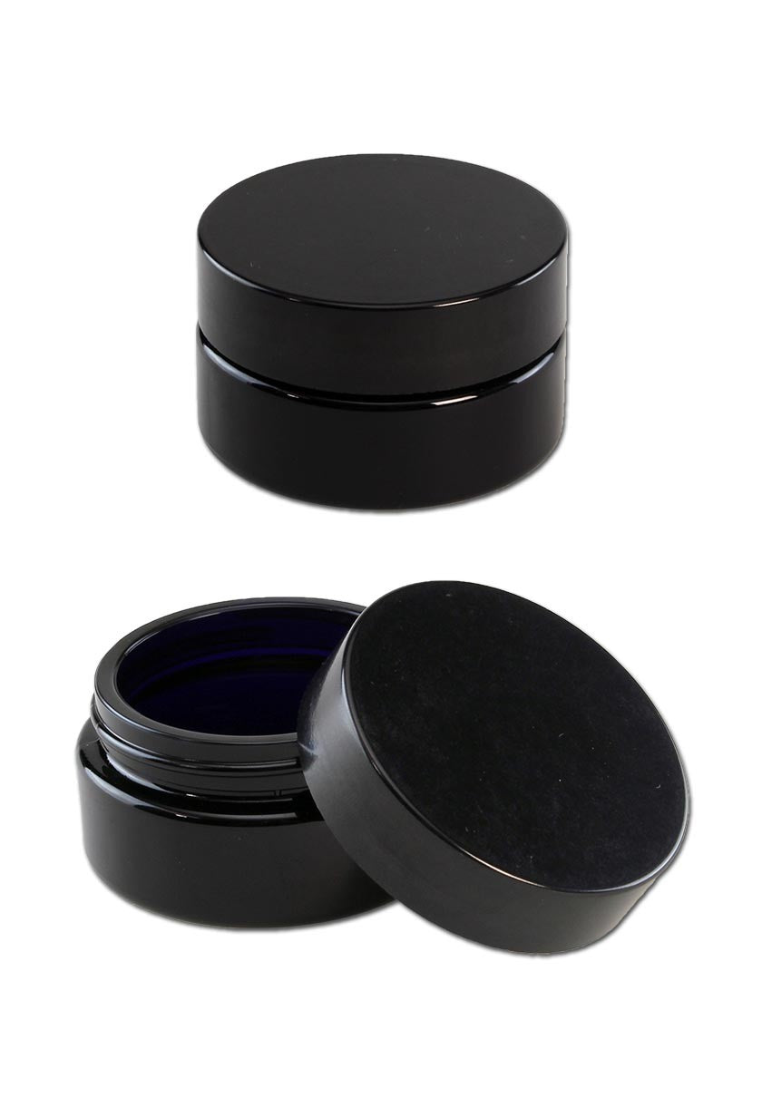 Miron Violet Glass Wideneck Jars wide 50ml barattolo in vetro violetto