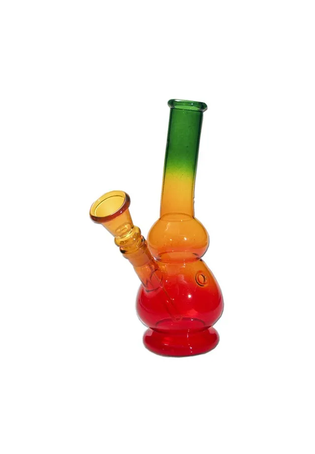 Bong Rasta in vetro con ampia camera d’acqua
