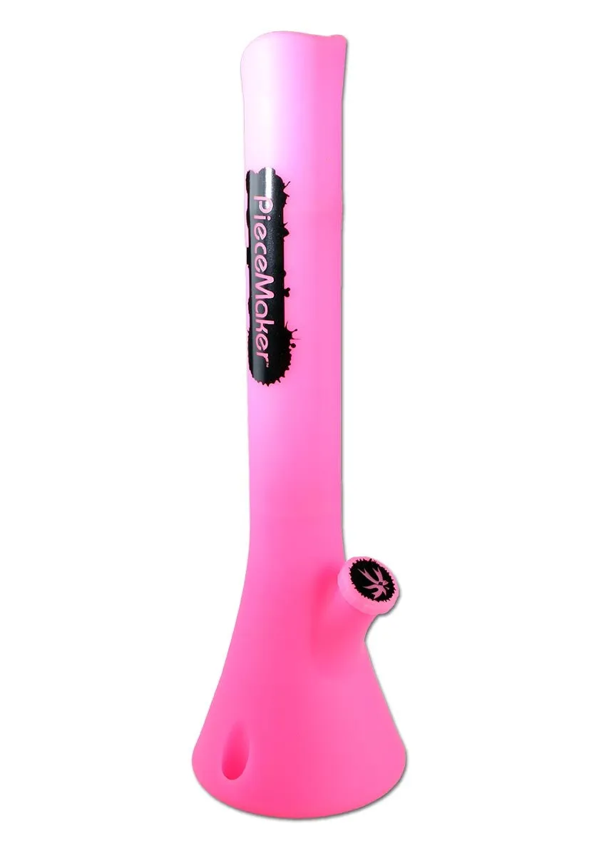 PieceMaker Kahuna Miss PinkyGlow Silicone Bong in silicone
