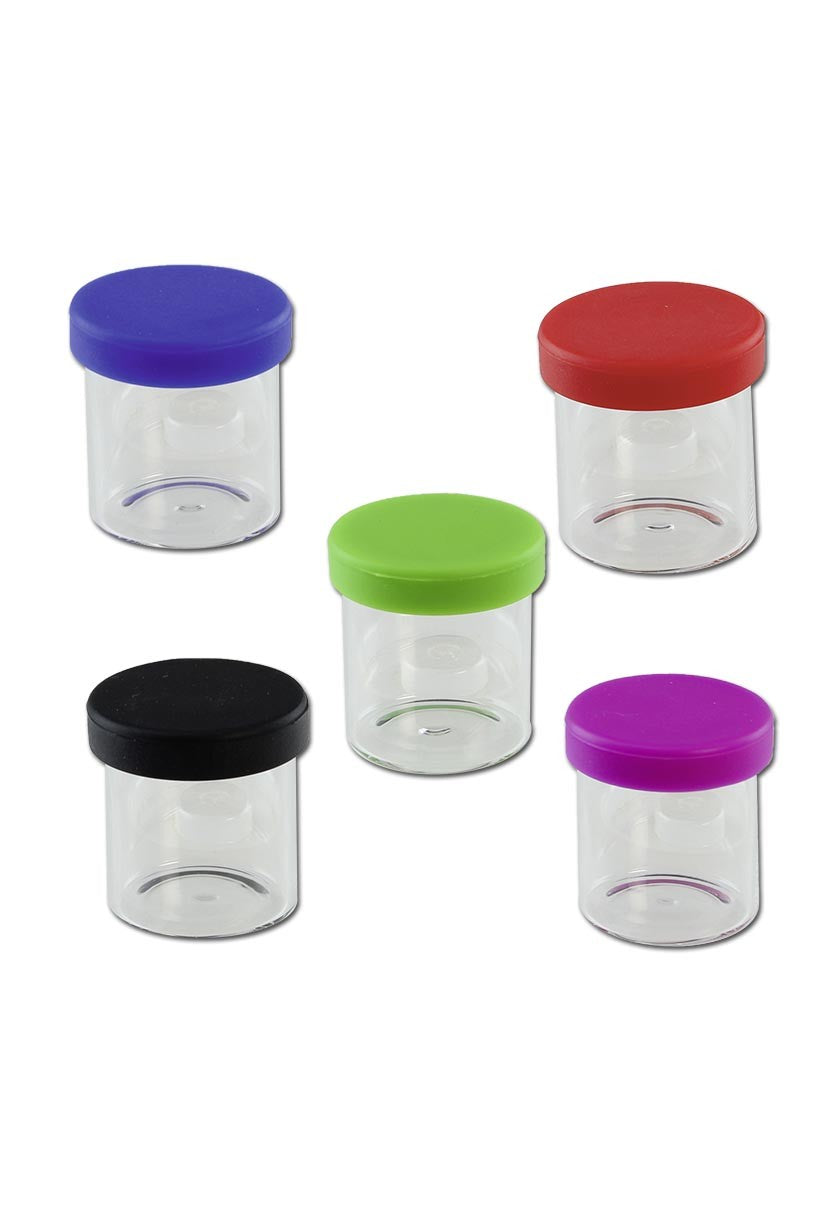 Barattolo in vetro con coperchio in silicone 10 ml