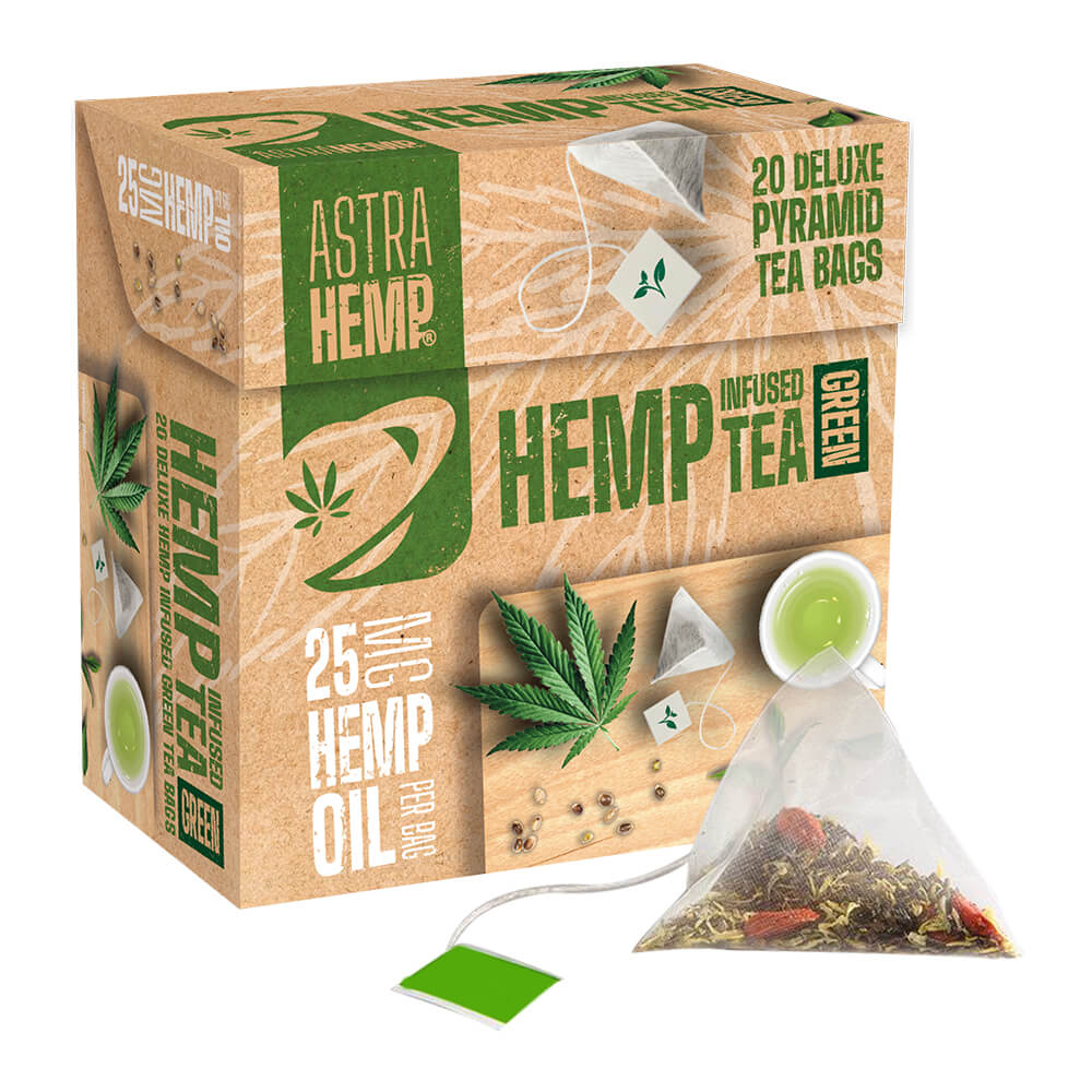 Astra Tea Verde THC Free tè con olio di canapa 10 bustine