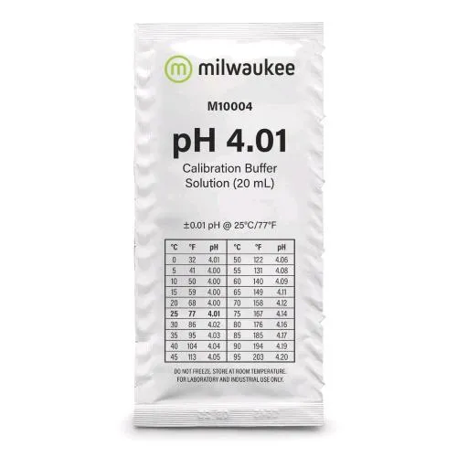 Milwaukee Trattamento acqua Soluzione calibrazione pH 4.01 usa e getta 20 ml