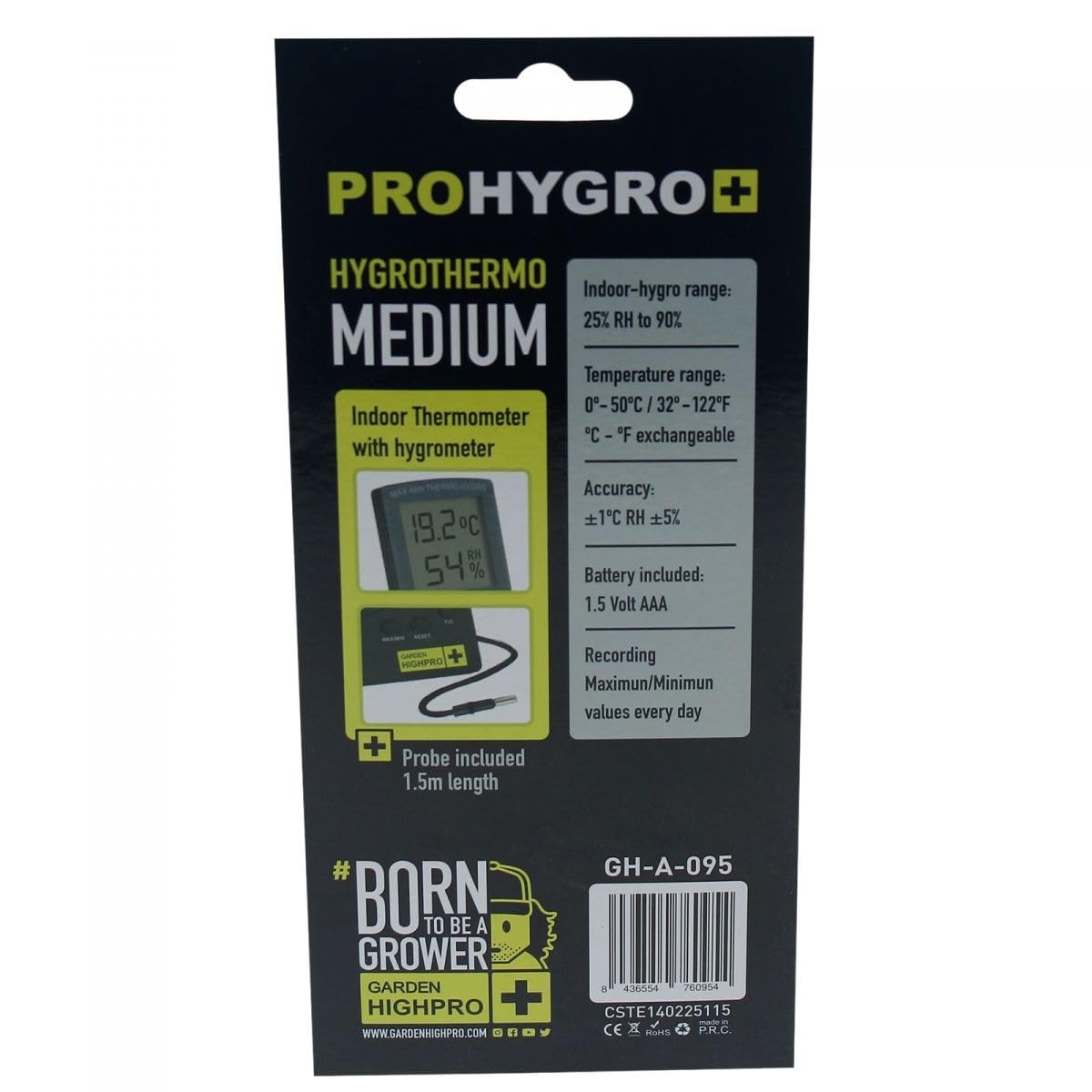Garden HighPro THERMO-HYGROMETERS AND TIMERS Medium termoigrometro