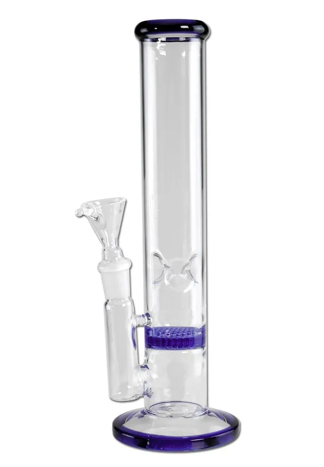 Ice Bong HoneyComb bong blu con camera per ghiaccio