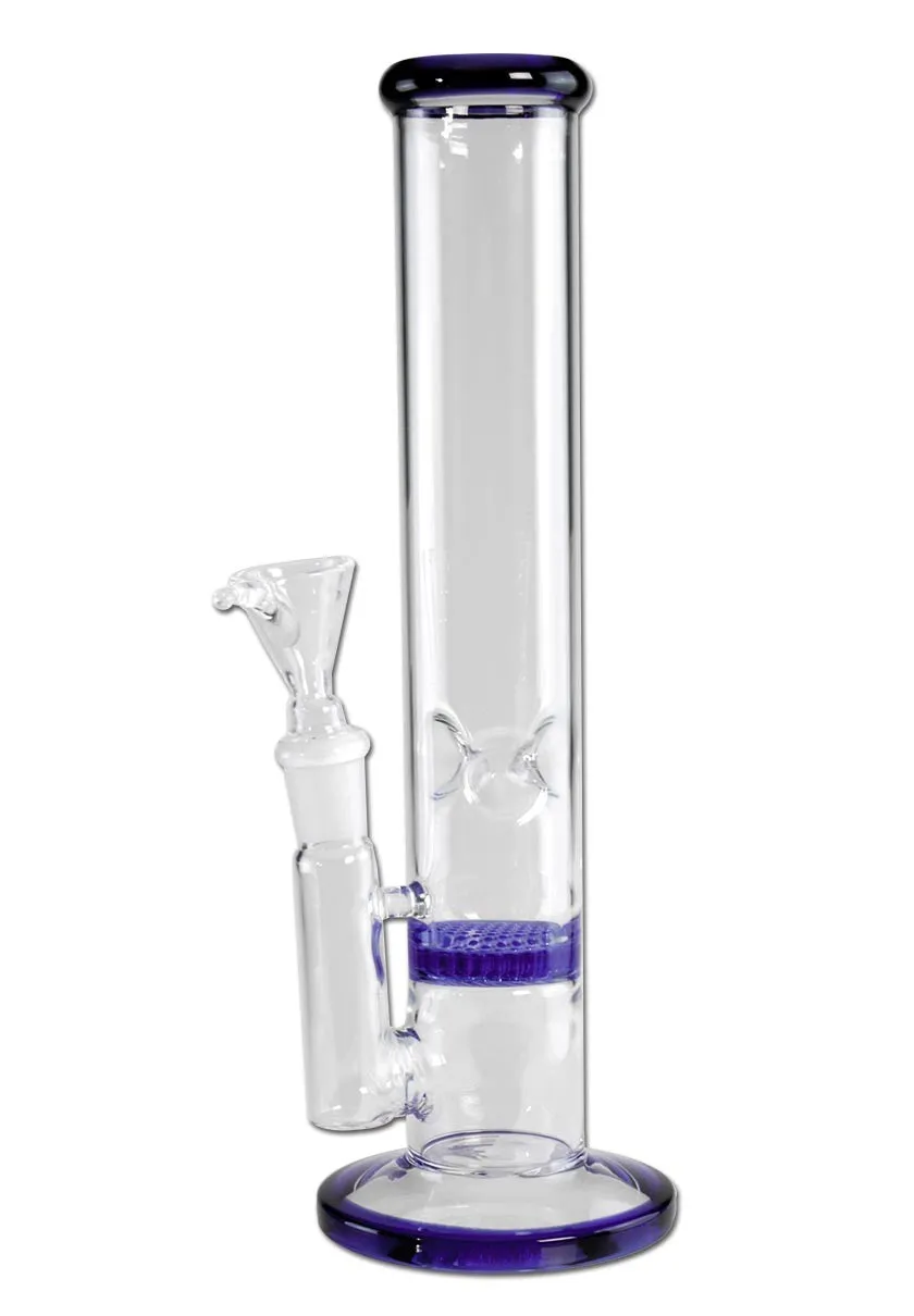 Ice Bong HoneyComb bong blu con camera per ghiaccio