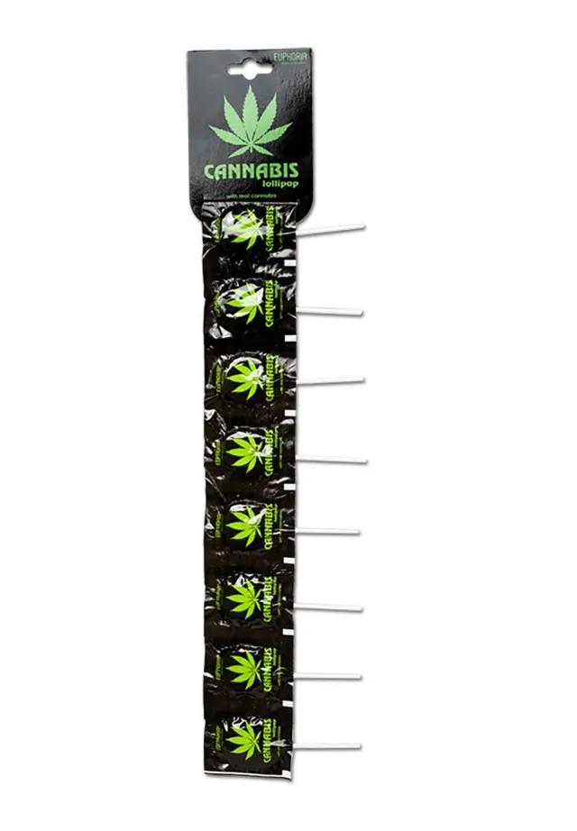 Euphoria Lollipops Cannabis lecca lecca al gusto canapa