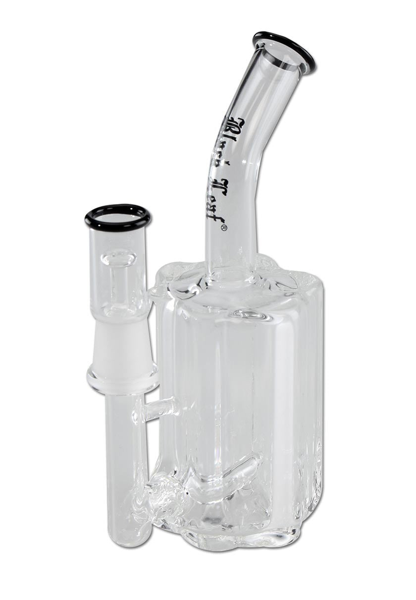 Black Leaf Revolver Cylinder bong per oli in vetro borosilicato