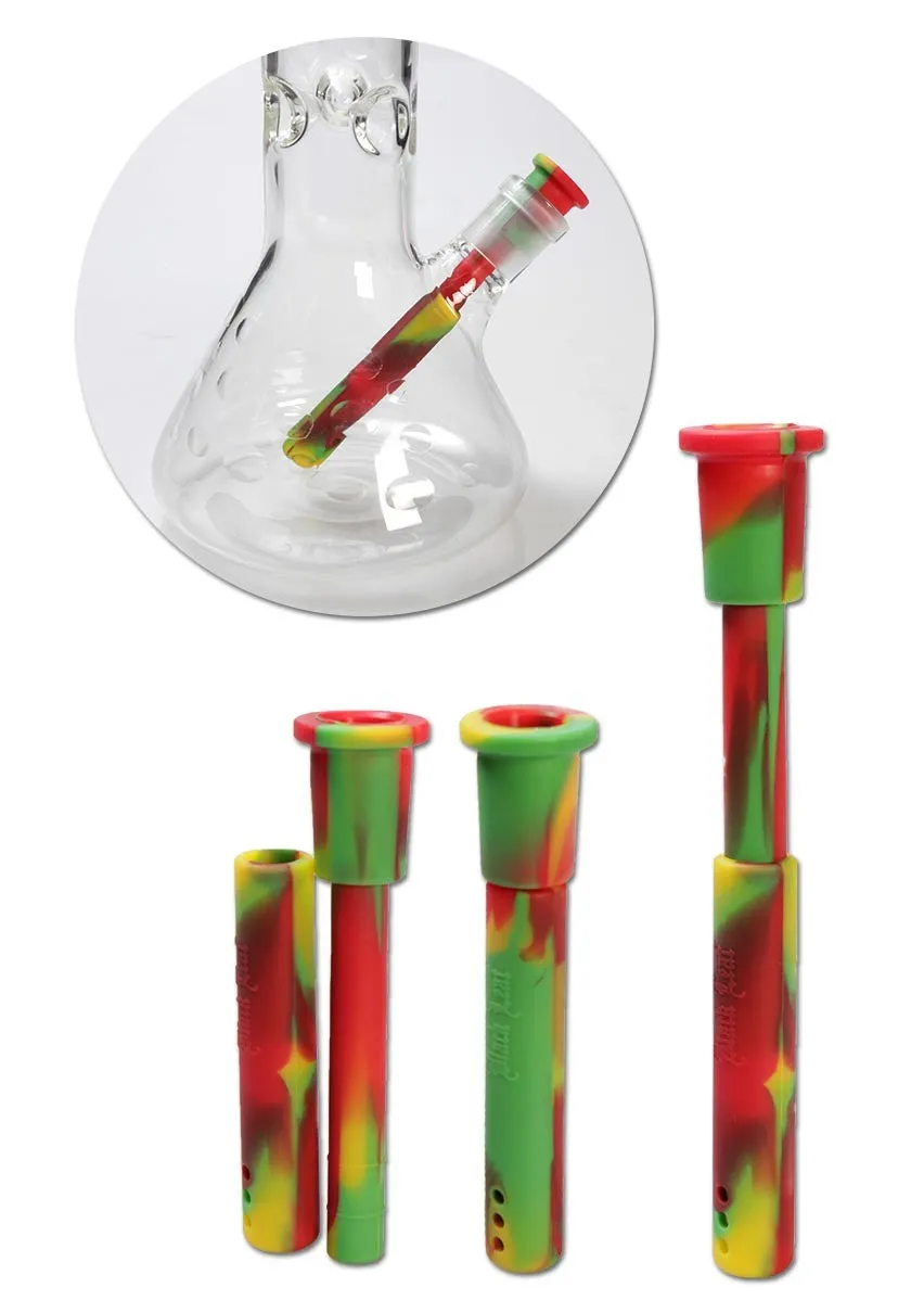 Black Leaf Parafernalia Silicone Hole Diffuser Chillum chillum rasta