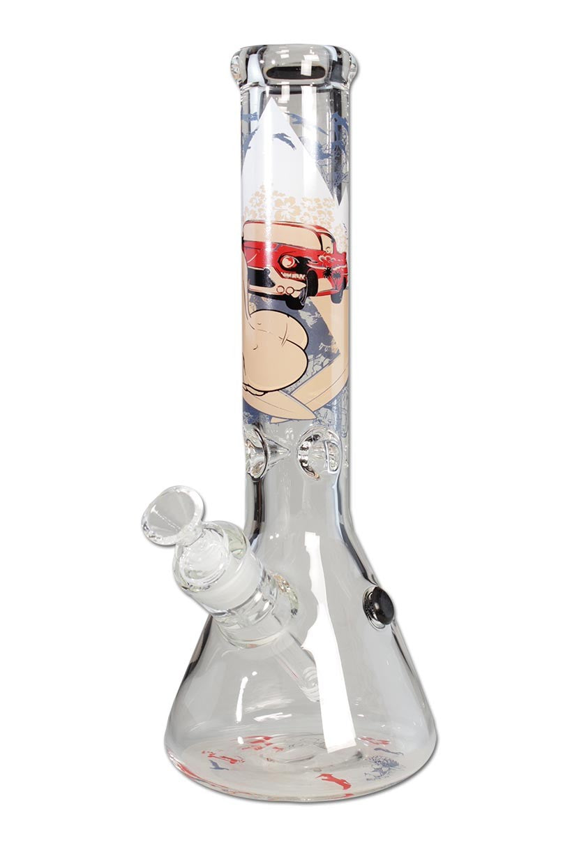 Plantadiscount Parafernalia CALIFORNIA Glass Bong Ice in borosilicato 7 mm