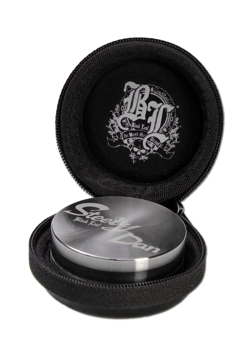 Black Leaf Steely Dan grinder 2 parti in acciaio inox