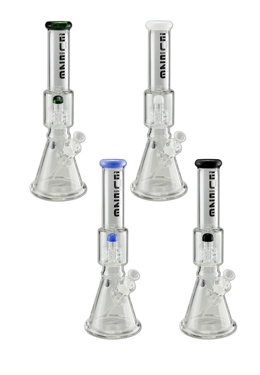 BLAZE GLASS Parafernalia Ice Bong Drum Percolator bong 7 mm