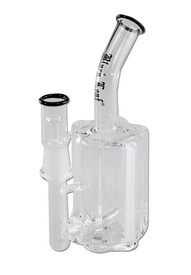Black Leaf Revolver Cylinder bong per oli in vetro borosilicato