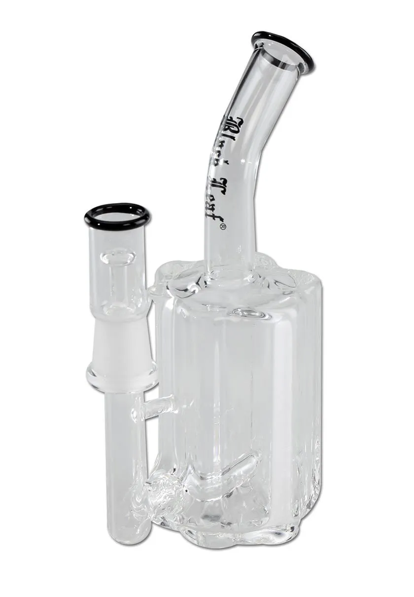 Black Leaf Revolver Cylinder bong per oli in vetro borosilicato