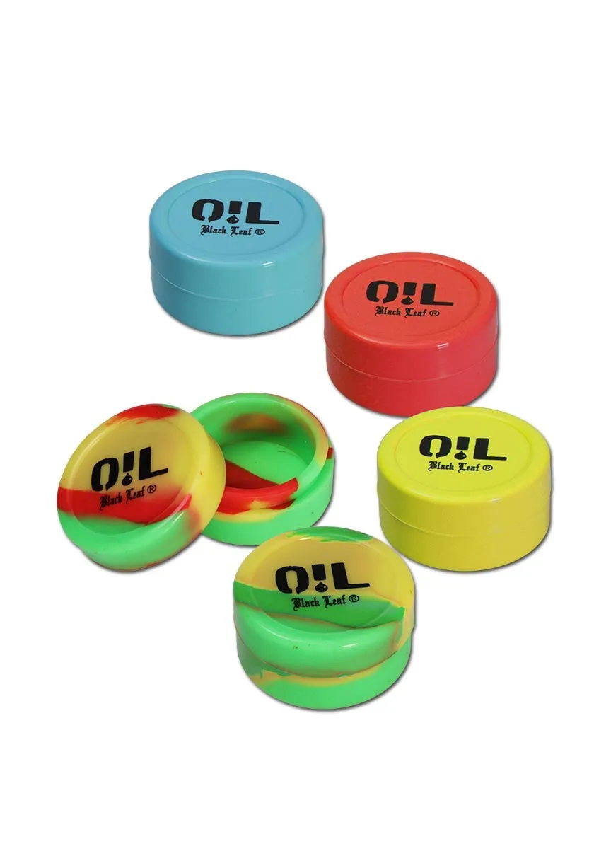 Black Leaf Parafernalia Oil Black Leaf Silicone Box 22ml contenitore in silicone