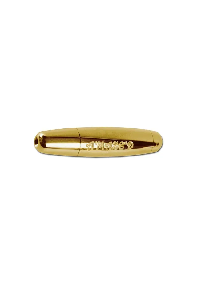 Plantadiscount Parafernalia Pipa in alluminio oro 82 mm con labirinto