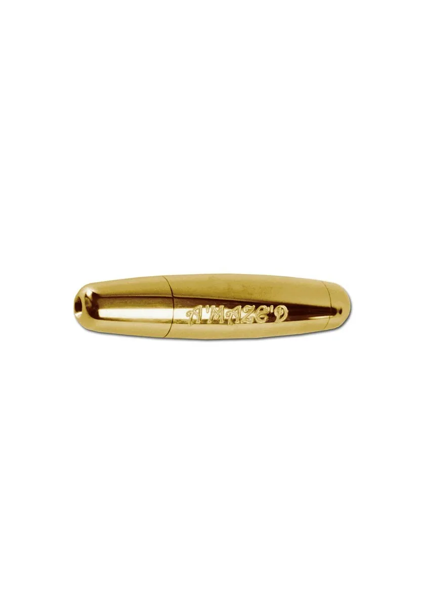 Plantadiscount Parafernalia Pipa in alluminio oro 82 mm con labirinto