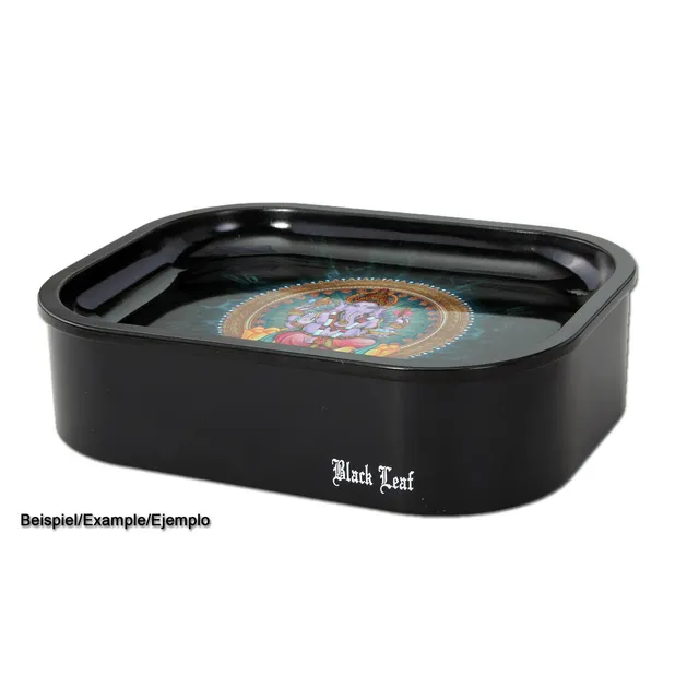 Black Leaf Parafernalia Box/Lower Part for Mixing Tray contenitore metallico