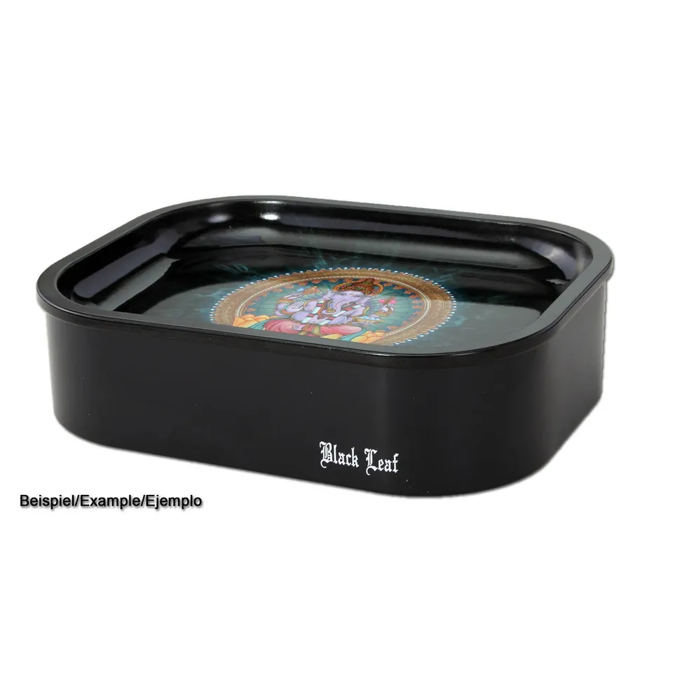 Black Leaf Parafernalia Box/Lower Part for Mixing Tray contenitore metallico