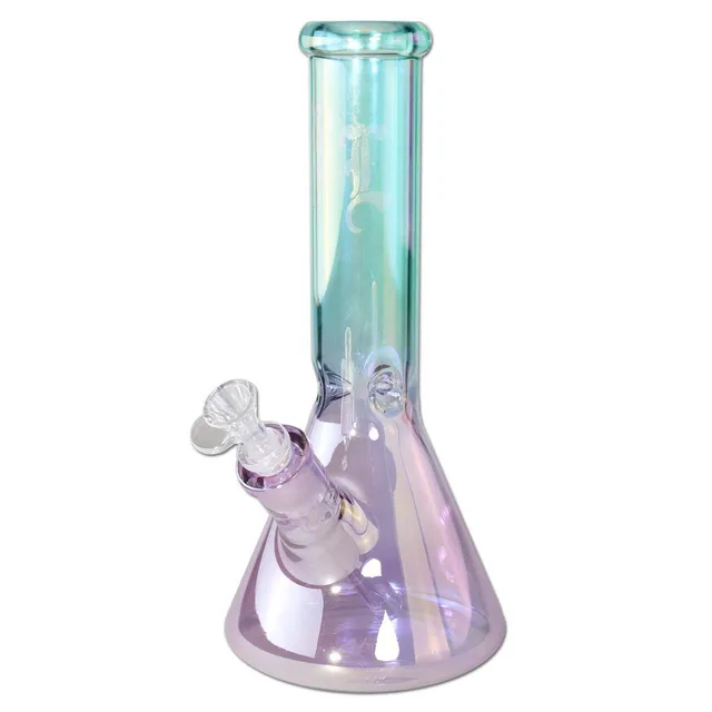 Black Leaf Beakerbong Arcobaleno di ghiaccio bong in vetro