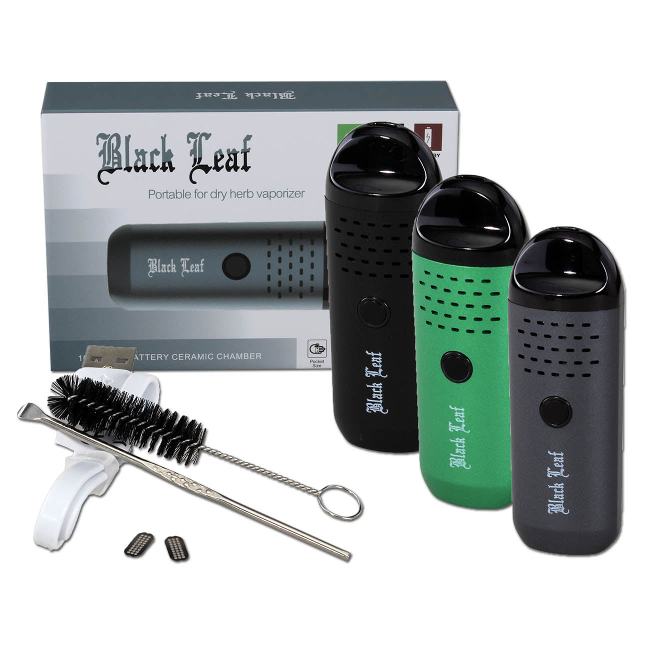 Black Leaf Mini-Vaporizer for Herbs vaporizzatore per erbe secche