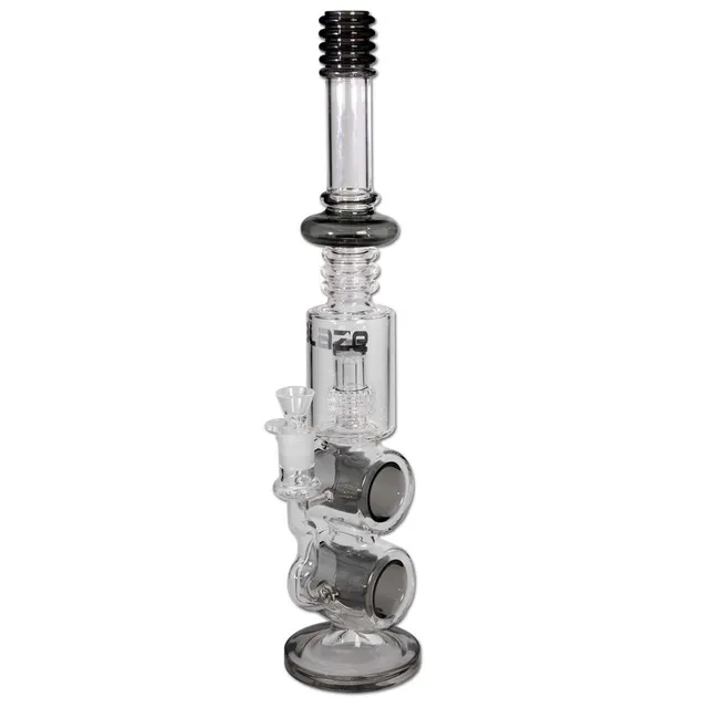 BLAZE GLASS Rachenkracher bong con percolatore a tamburo, vetro 5 mm