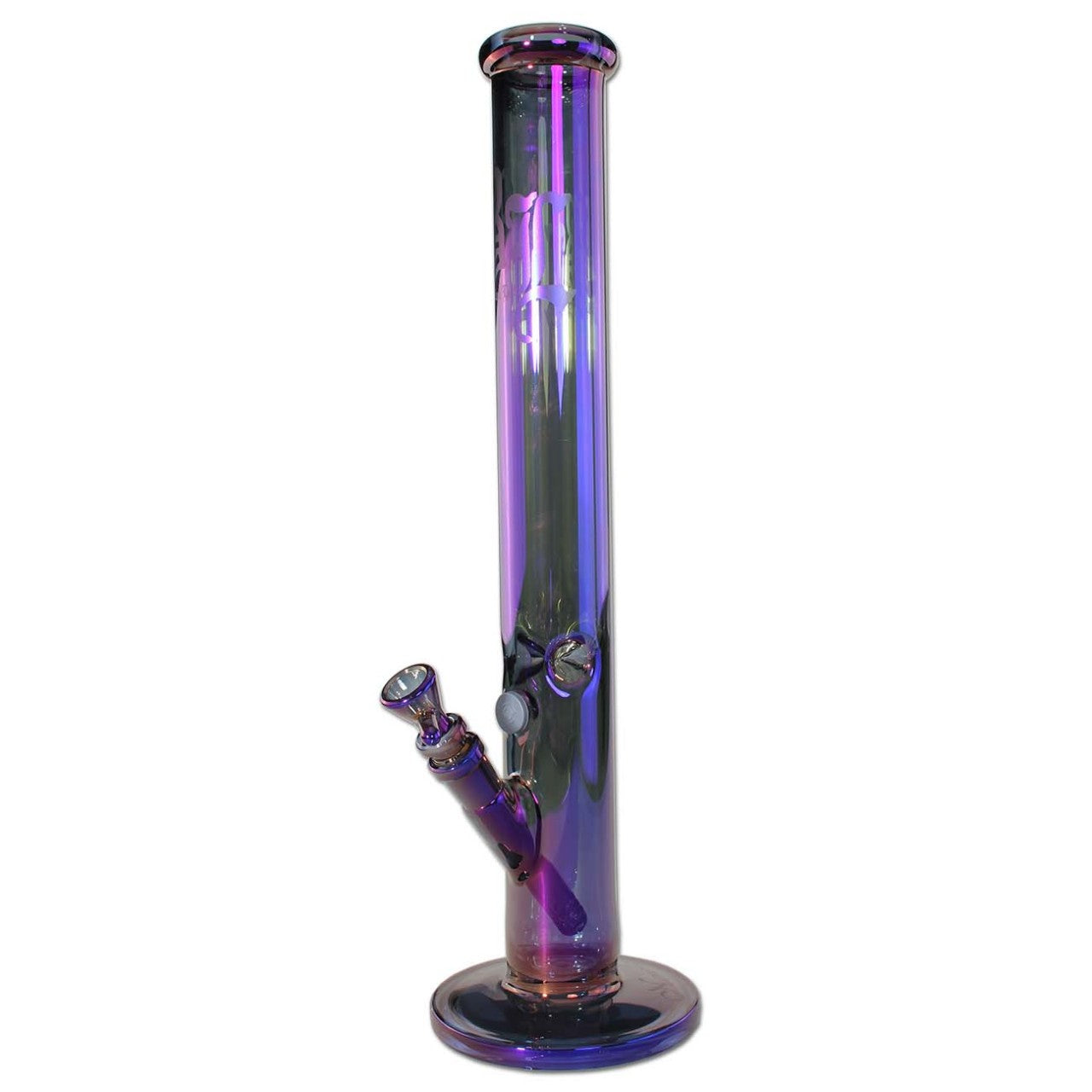Black Leaf Neverland Ice Bong Rainbow Effect blue/lilac bong blu lilla