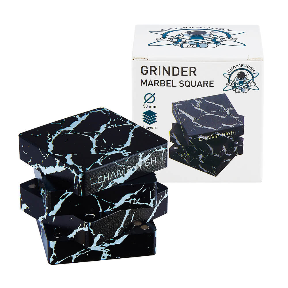 Champ High Parafernalia Champ High Grinder in Metallo 50mm – 4 Parti grinder Leopardo Marmo Zebra