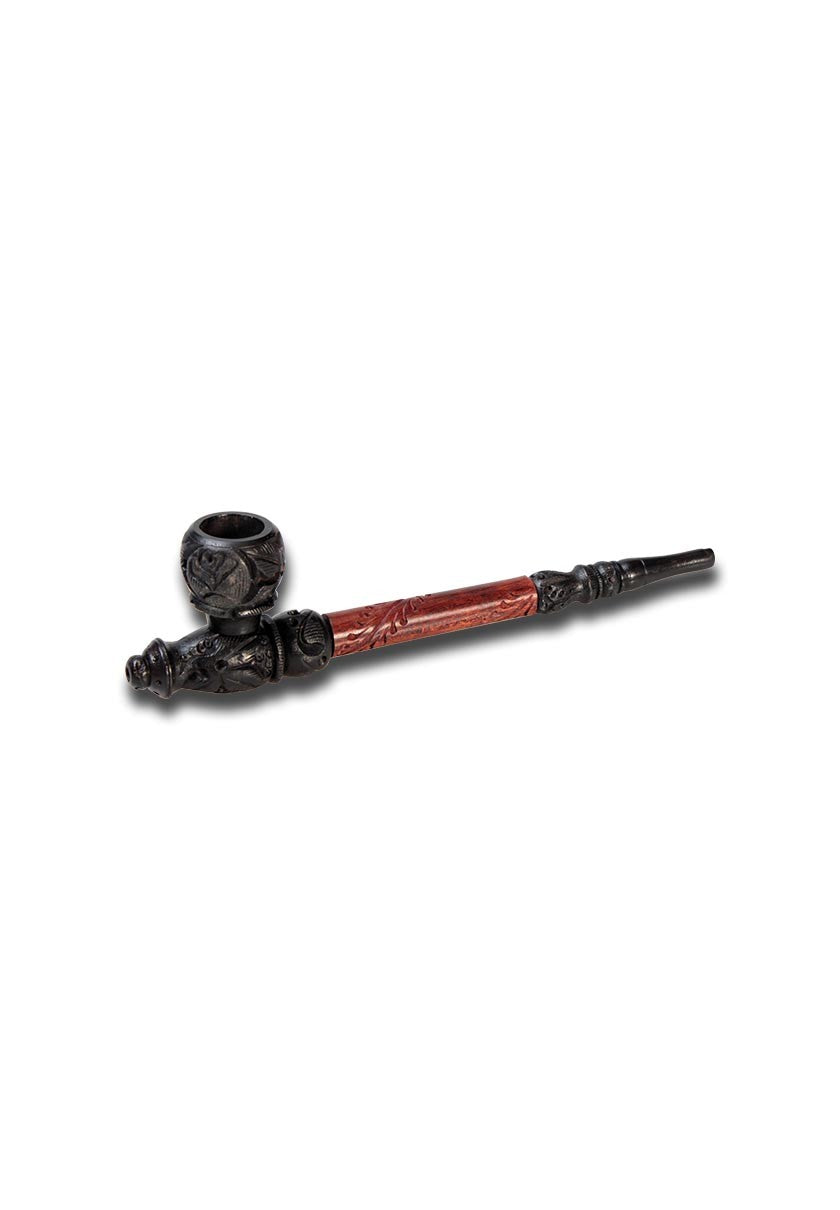 Smoking Pipe carved wood pipa in legno intagliato
