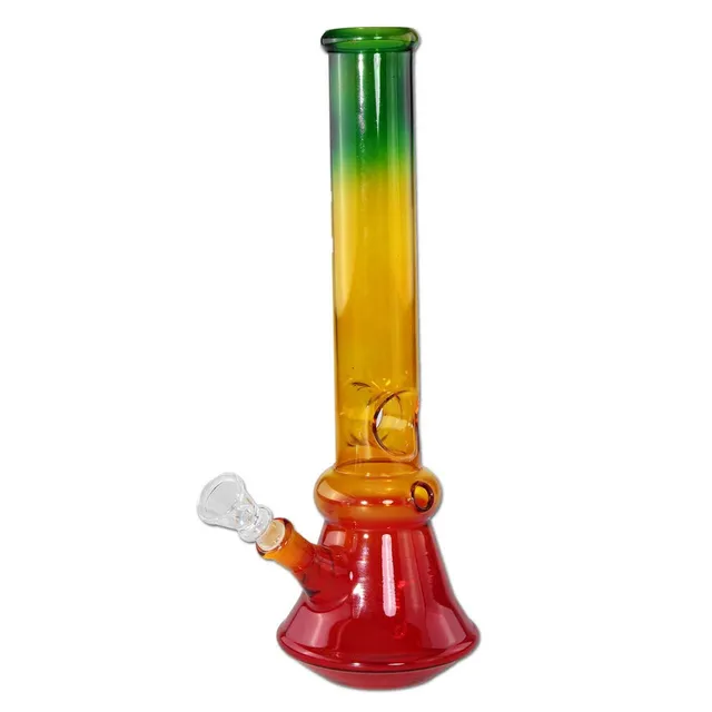 Plantadiscount Parafernalia Ice Bong Rasta bong in vetro colorato