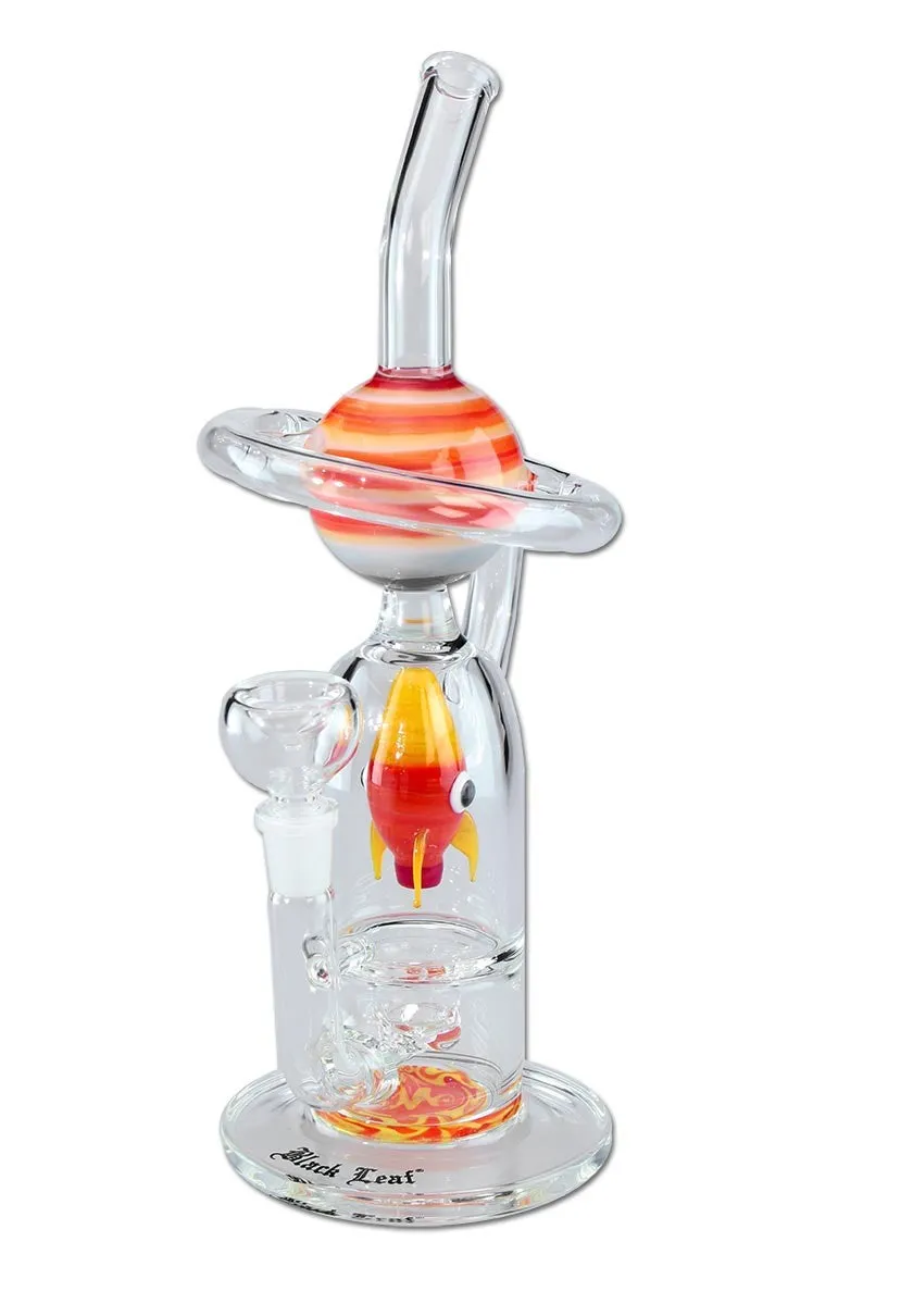 Black Leaf Ascent to Saturn Diffuser bong in vetro