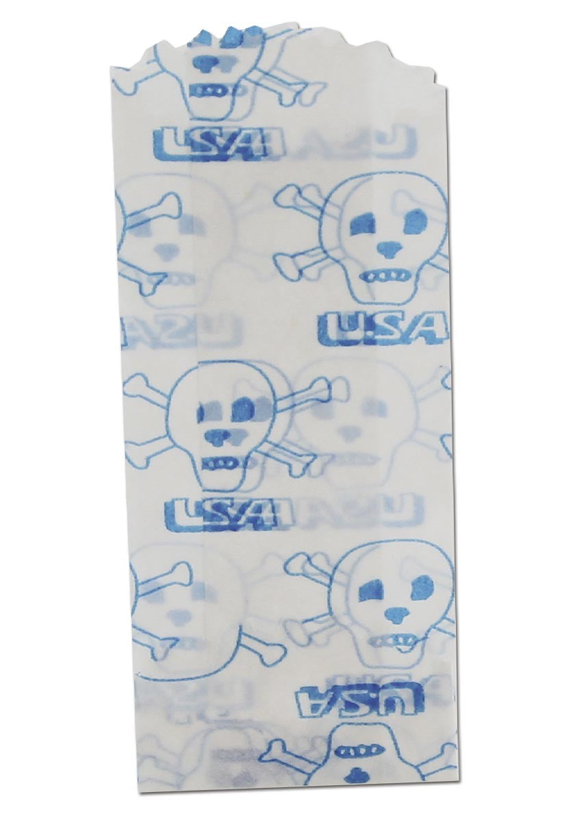 Parafernalia Little Bags made of Parchment Paper USA Skull bustine in carta