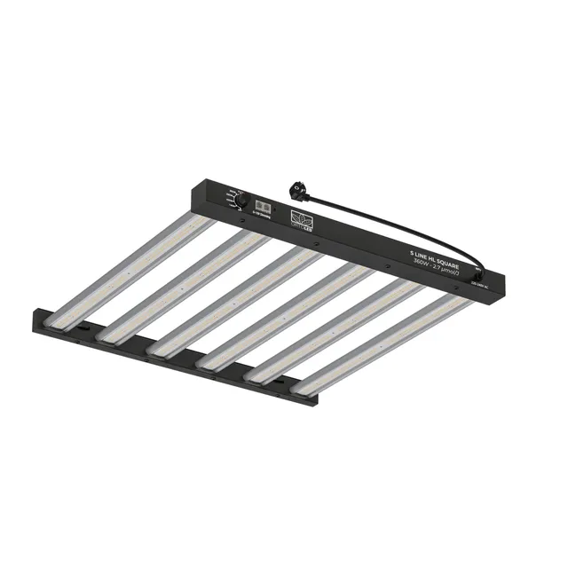Ortoled Lineari serie ECO S Line HL 2,7 µmol/J 360W 60×60 cm lampada LED dimmerabile