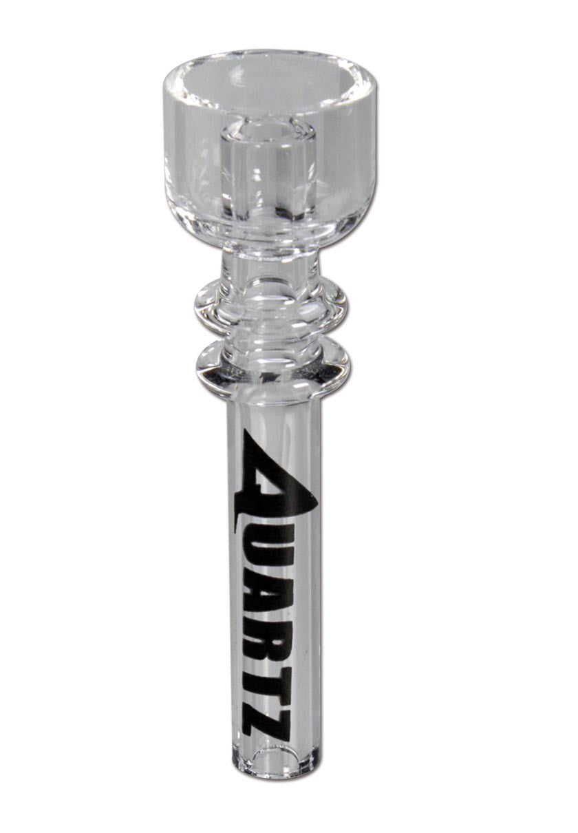 Black Leaf Parafernalia Quartz Oil Nail with Central Tube nail per bong in quarzo