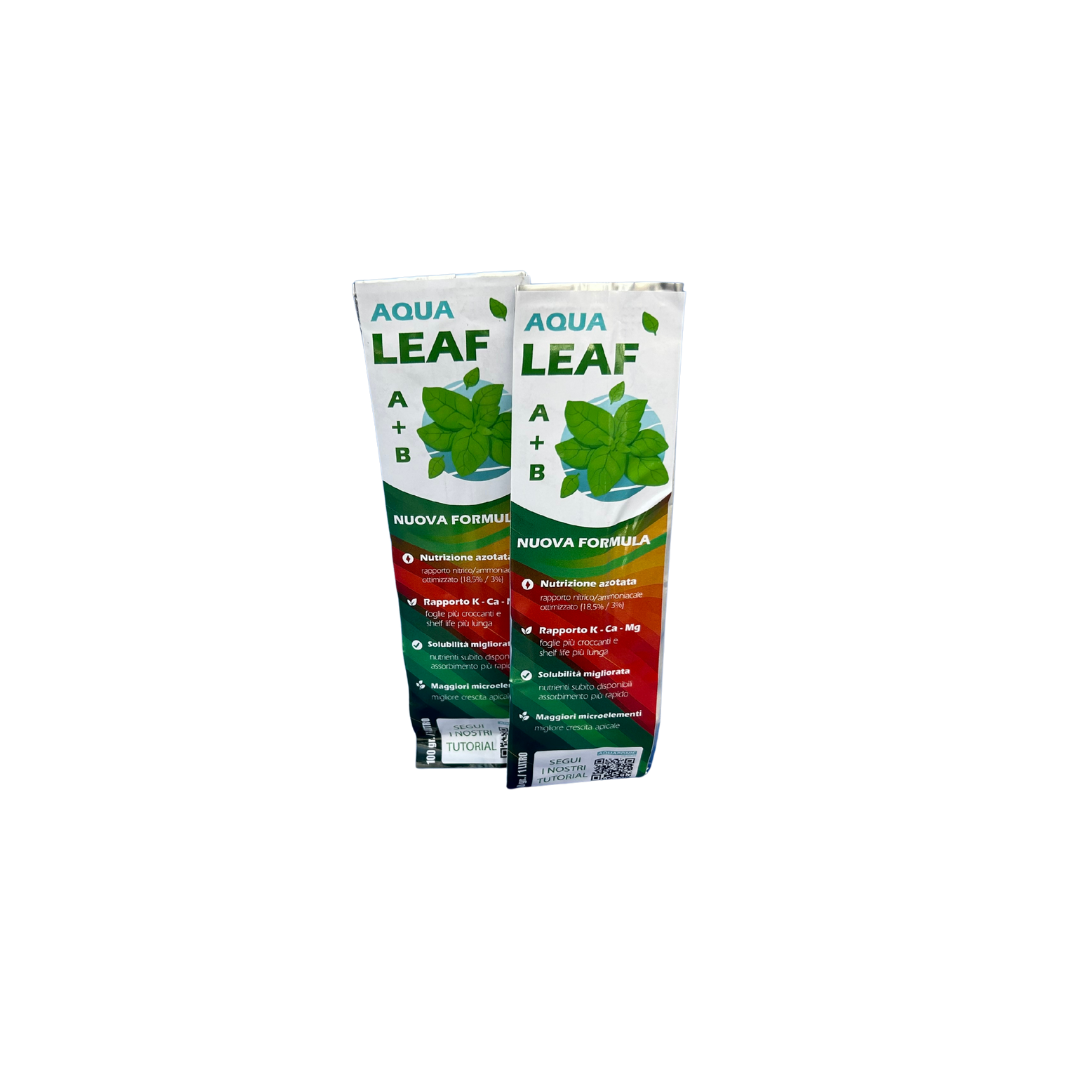 Aquaponic Design AQUA LEAF e AQUAFRUIT fertilizzanti idroponici A+B