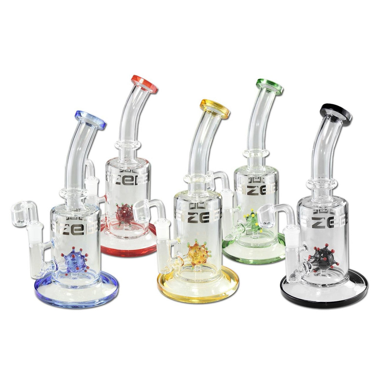 BLAZE GLASS Parafernalia Virus Ball Oil Bong/Dab Rig dab rig in borosilicato