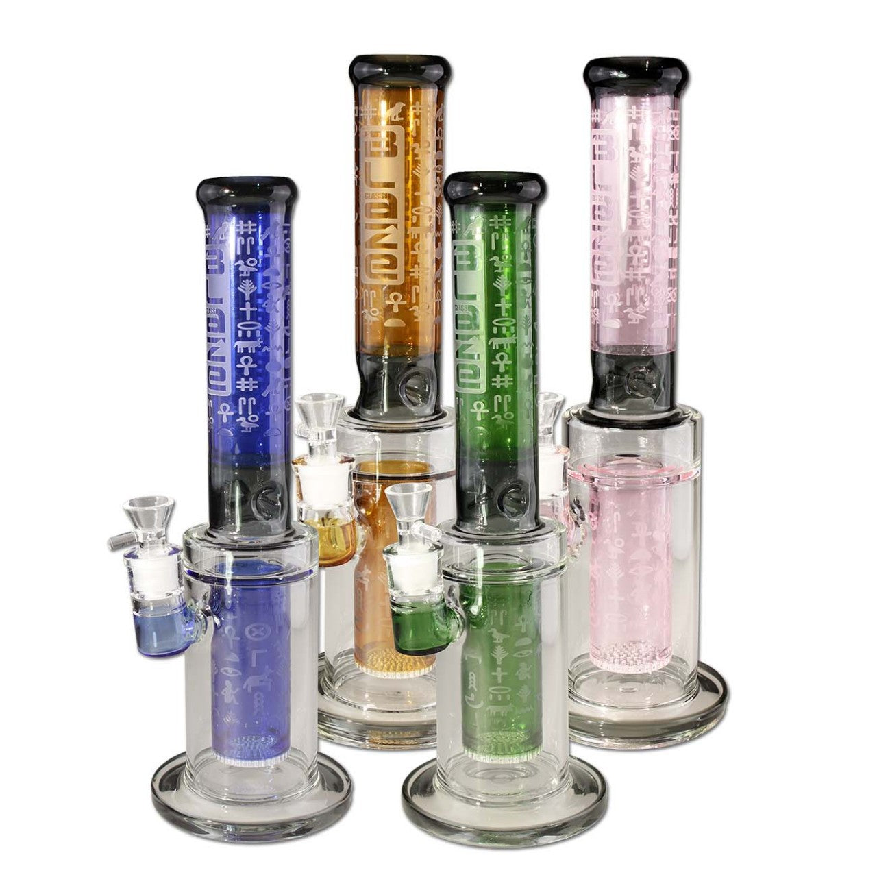 BLAZE GLASS Parafernalia Pharaoness Cylinder Bong Ice bong in borosilicato
