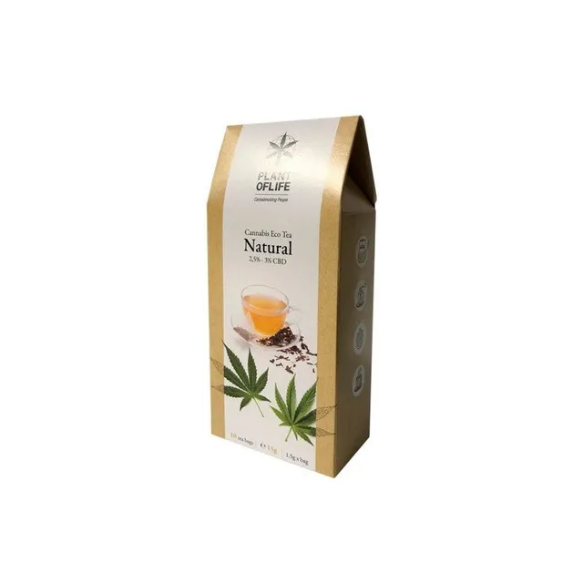 Plant of Life Alimenti Tisana alla canapa naturale 10 bustine da 1,5 g