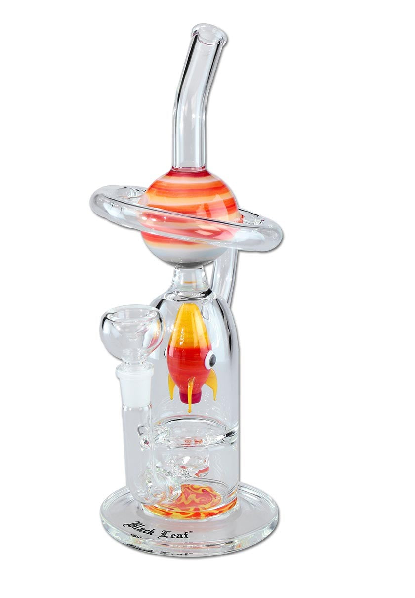 Black Leaf Ascent to Saturn Diffuser bong in vetro