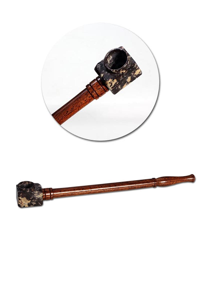 Plantadiscount Parafernalia Rosewood Soapstone Pipe pipa con ciotola svitabile