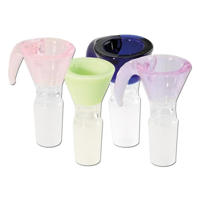 Black Leaf Parafernalia BL Herb Bowl with Horn braciere in borosilicato