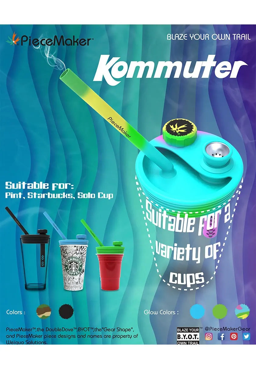 PieceMaker Parafernalia Kommuter Lid for Cup Bong coperchio per bong