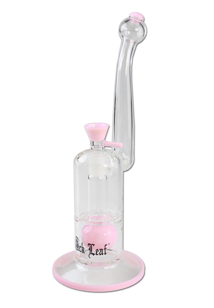 Black Leaf Parafernalia Bubbler with Ball Perco rosa bubbler