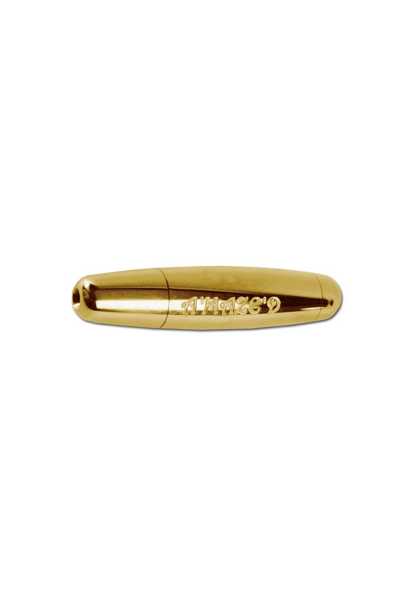 Plantadiscount Parafernalia Pipa in alluminio oro 82 mm con labirinto
