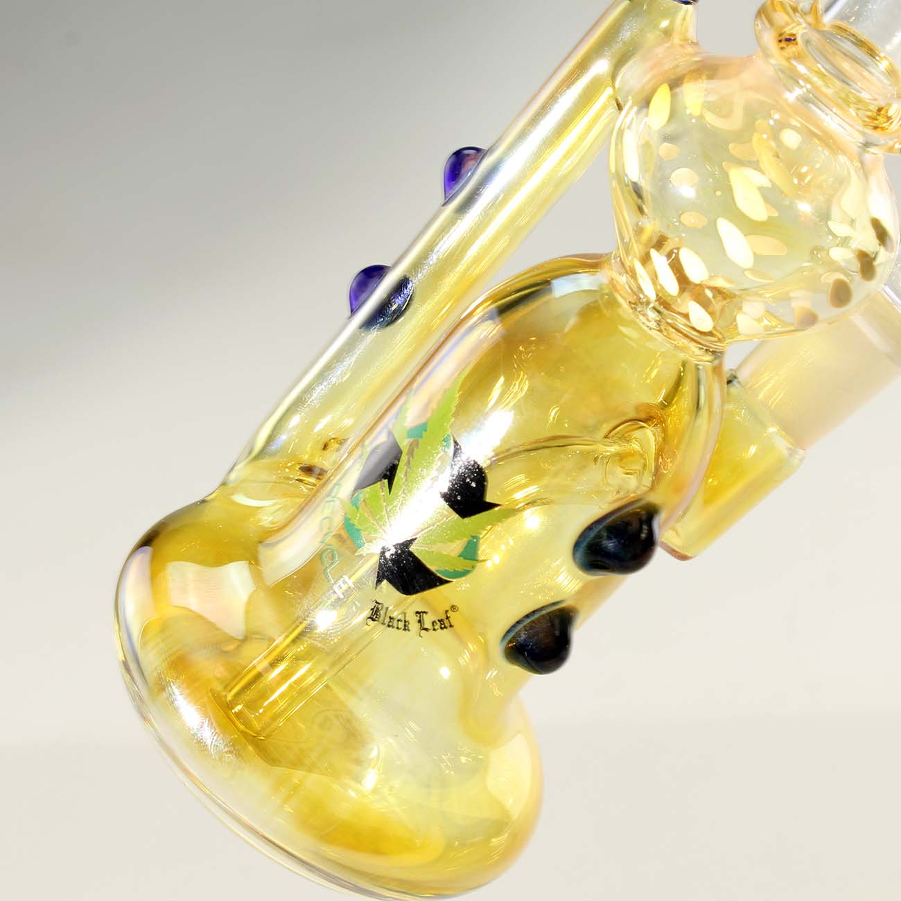 Black Leaf Parafernalia Recycle Bong golden bong ricircolo