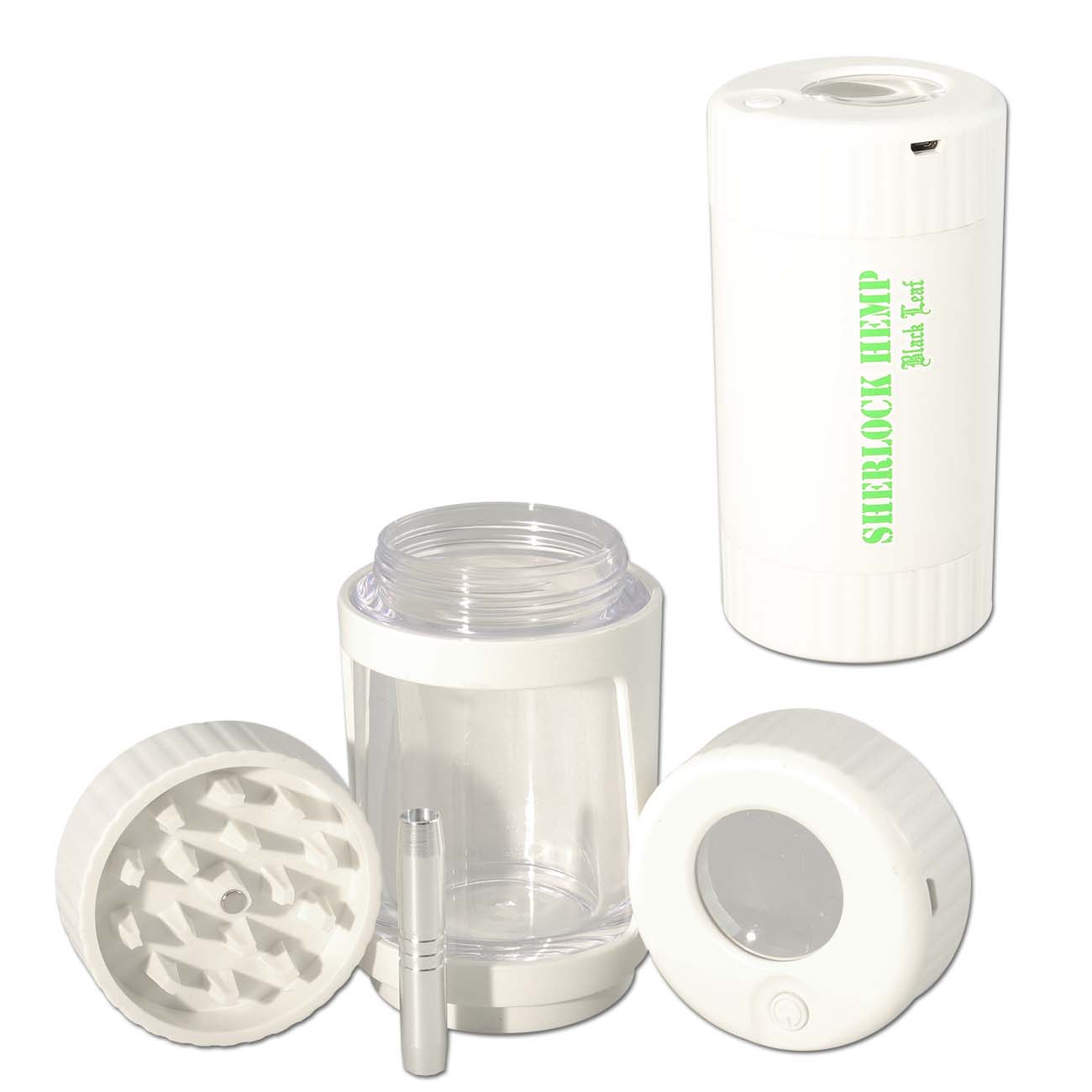 Black Leaf Sherlock Hemp 4in1 Glow Jar barattolo con LED