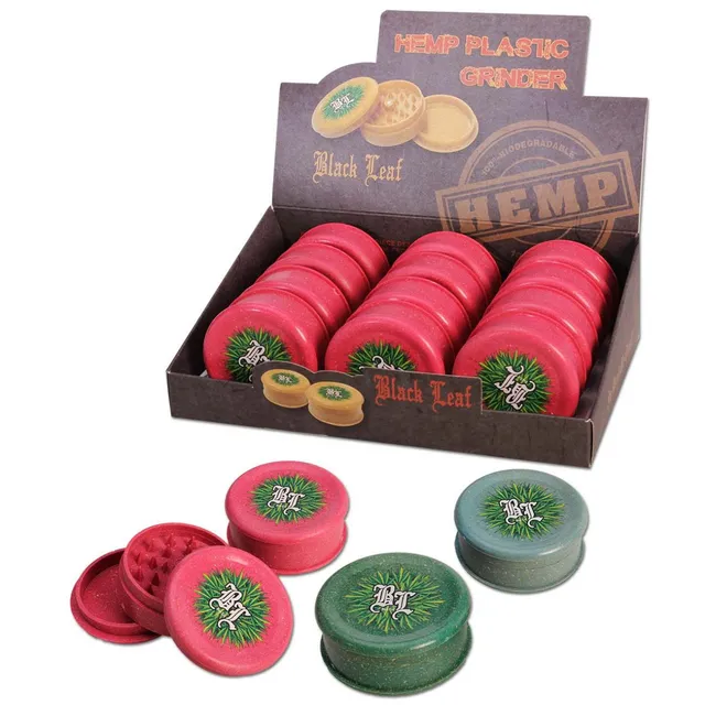 Black Leaf Parafernalia BL Grinder 3-part bio-degradable grinder in canapa
